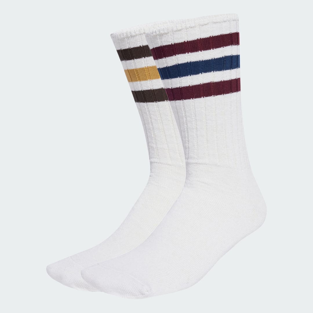Ponožky adidas Performance Ribbed Crew Socks - 2 Pairs Biela | JX5203, 0