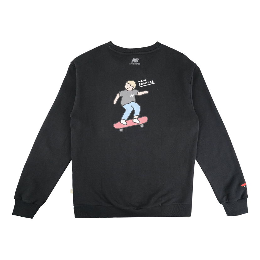 Mikina New Balance DOE Printing Graphic Pullover Čierna | NCA47111-BK