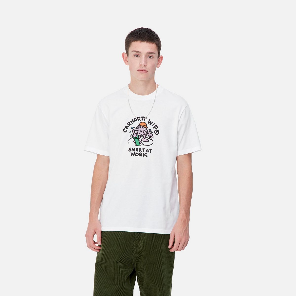 Tričko Carhartt WIP Short Sleeve Smart Work Graphic T-Shirt Biela | I033963_9, 0