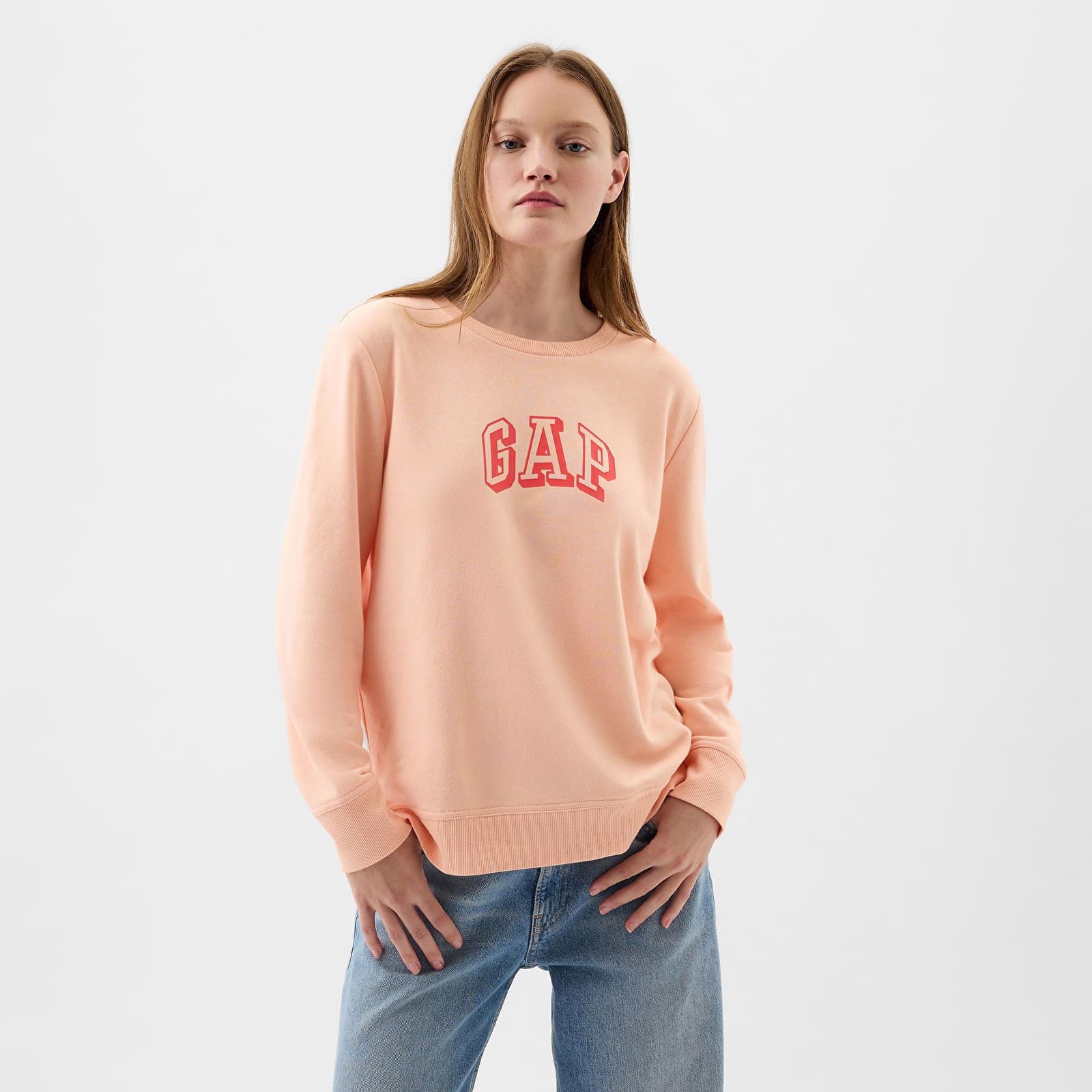 Logo Sweatshirt Peach Parfait