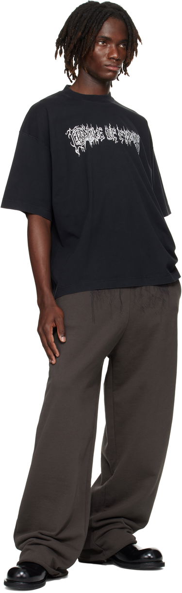 Tepláky VETEMENTS Vetements Cradle of Filth Dripping Logo Baggy Sweatpants Šedá | UCF76SP450C, 3
