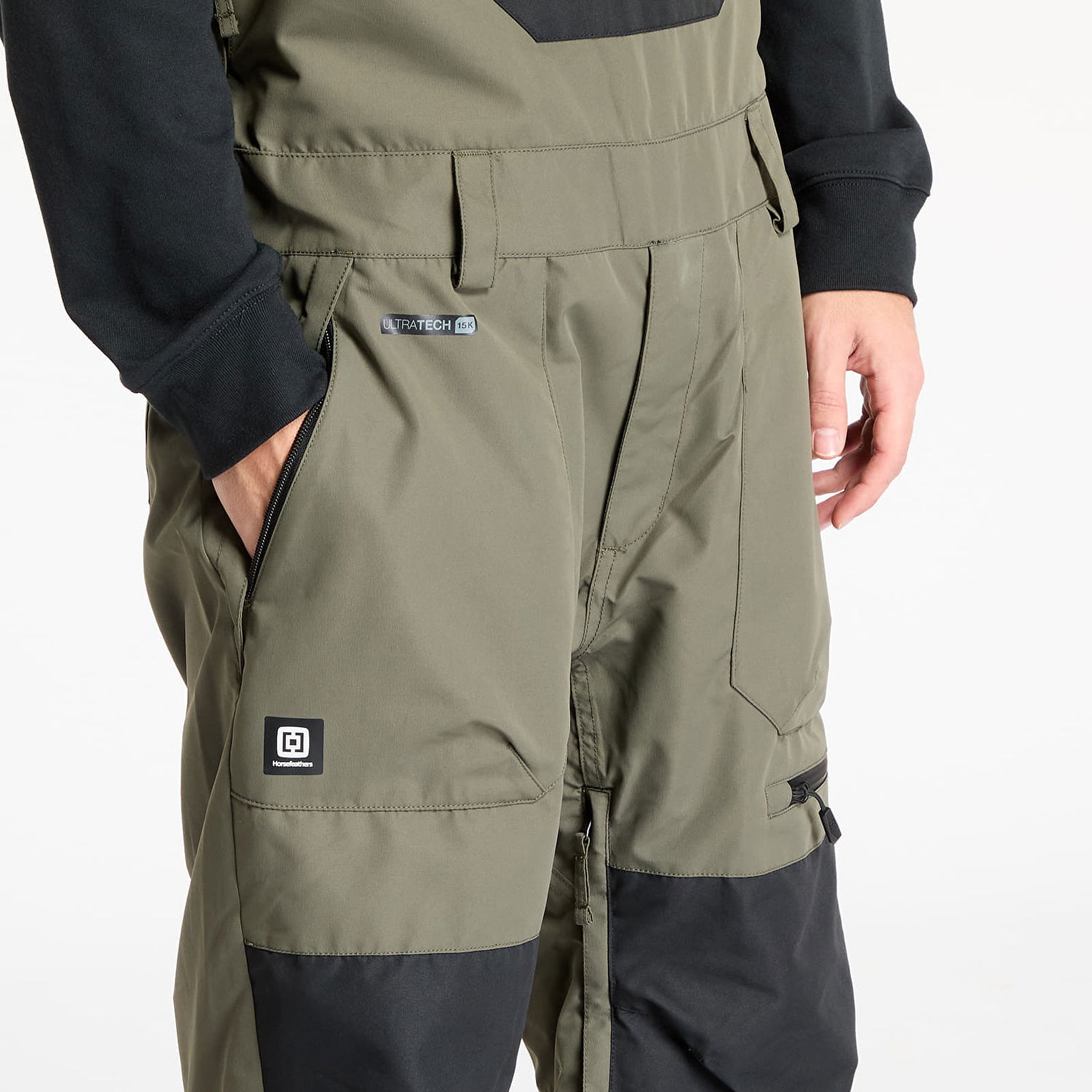 Overal Horsefeathers Horsefeathers Transfer Bib Snow Pants Zelené | OM323C, 1