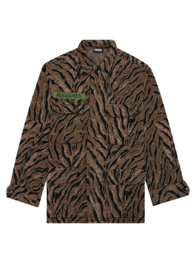 Bunda Pleasures Jungle Jacket Hnedá | P21F028-BROWN