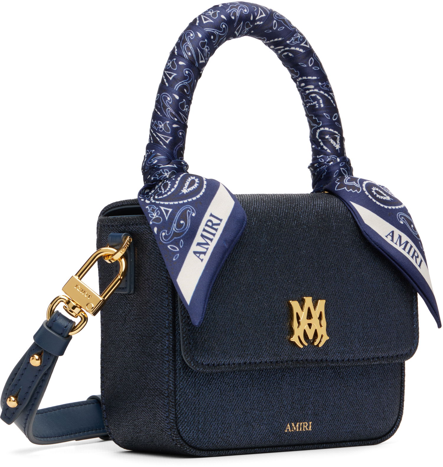 Kabelka AMIRI 'MA' Denim Micro Bag Navy | AWBGTH1085, 1