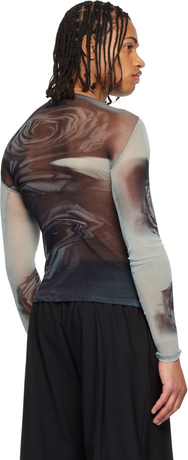 Tričko Jean Paul Gaultier Jean Paul Gaultier Blurry Roses Mesh Long-Sleeve Top Rôznofarebný | 25/04-W-TO352-M011P-010200, 2