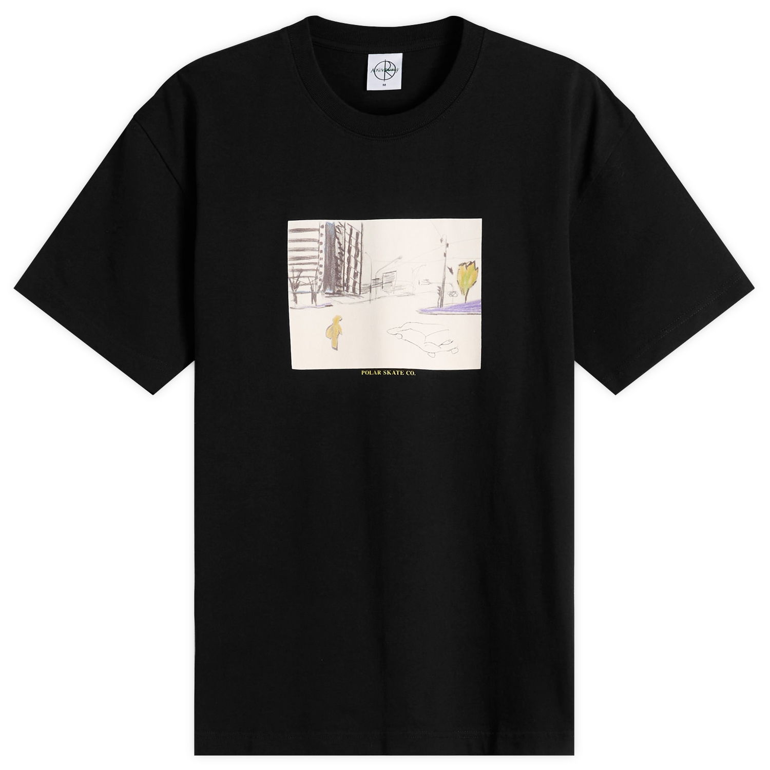 Tričko Polar Skate Co. Downtown T-Shirt, Size Small Čierna | PSC-F25-31-BLK, 0