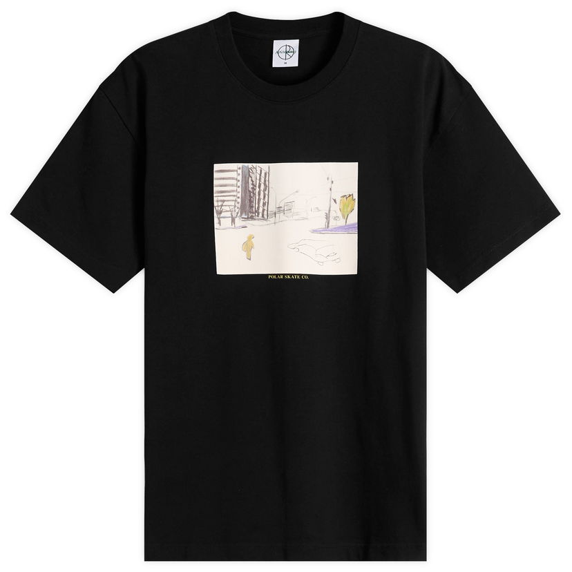 Tričko Polar Skate Co. Downtown T-Shirt, Size Small Čierna | PSC-F25-31-BLK