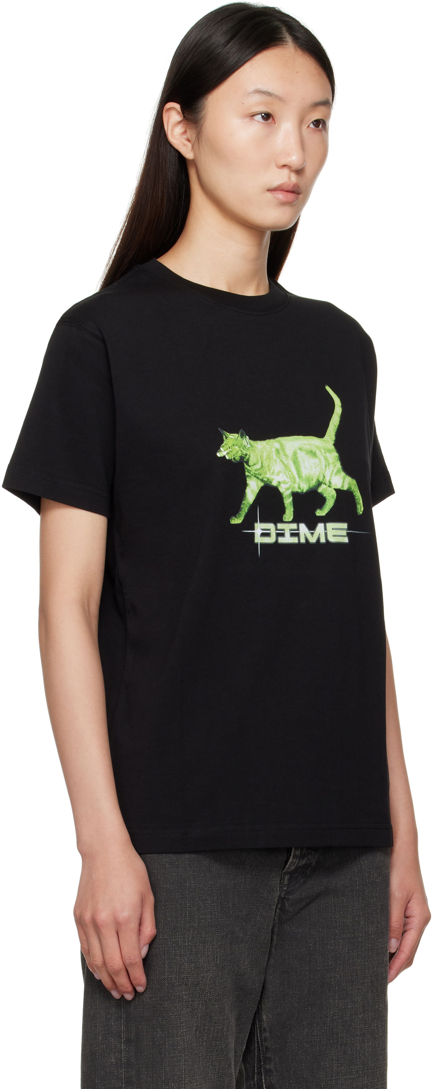 Tričko Dime Dime Splinter Graphic T-Shirt Čierna | DIMESU2552BLK, 1