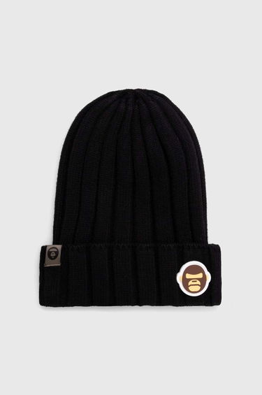 Kulicha AAPE by A Bathing Ape AAPE Basic "Aldo" Badge Beanie Čierna | AHT5245, 0