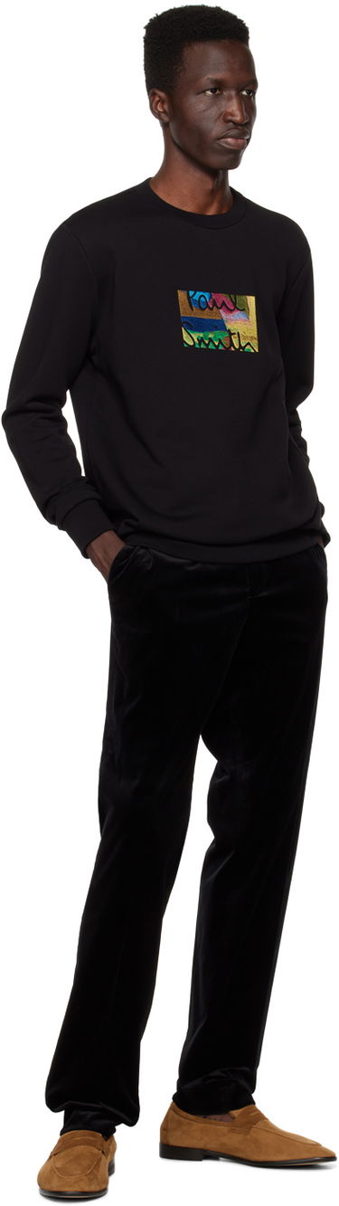 Mikina Paul Smith Paul Smith Embroidered Sweatshirt Čierna | M1R-302SE-KP3668-79, 3