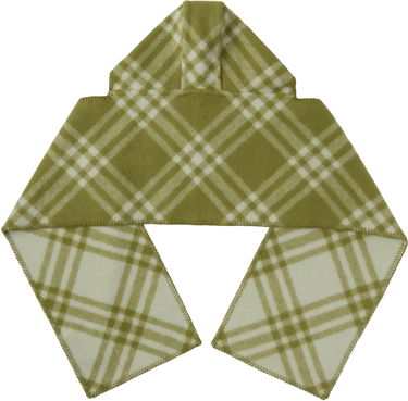 Šál Burberry Check Hooded Scarf Zelené | 8101359, 1