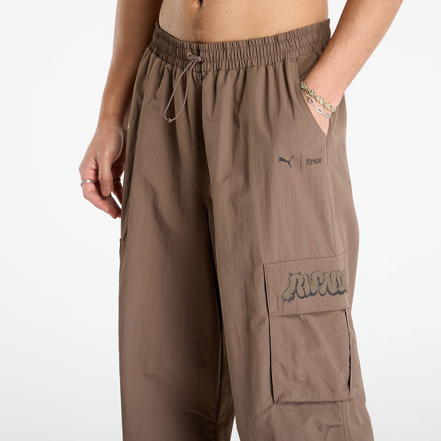 Cargo nohavice Puma Puma x RIPNDIP Extreme Cargo Pants Hnedá | 63241741, 1