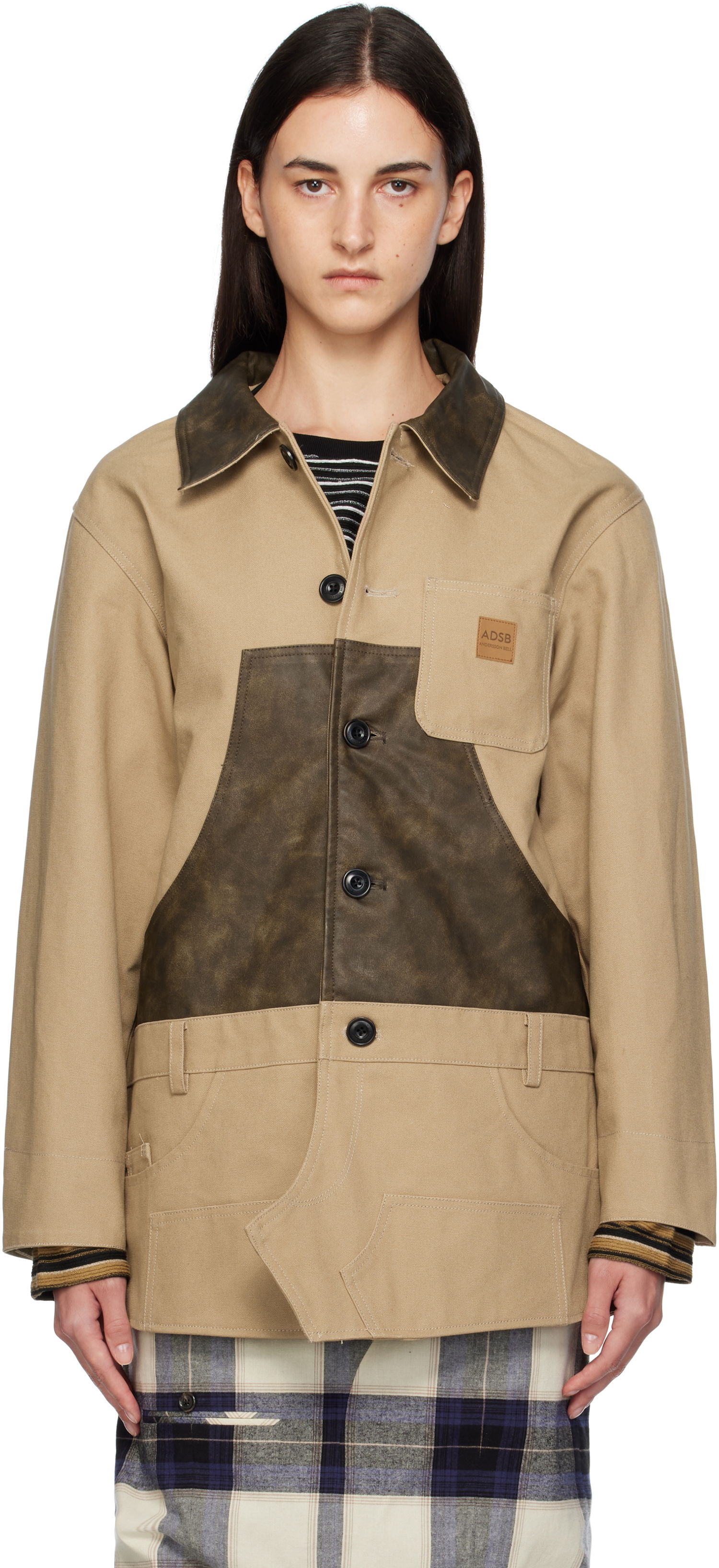 Kabáty Andersson Bell Andersson Bell Carpenter Shorts Inserted Coat Béžová | awa720w, 0