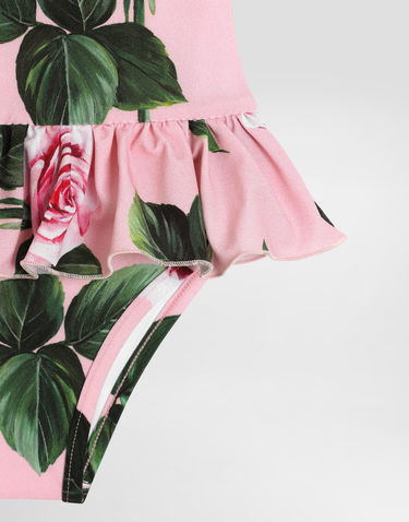 Plavky Dolce & Gabbana Dolce & Gabbana Ruffled Rose-print One-piece Swimsuit Rôznofarebný | L2J861ON04QHF5IZ, 3