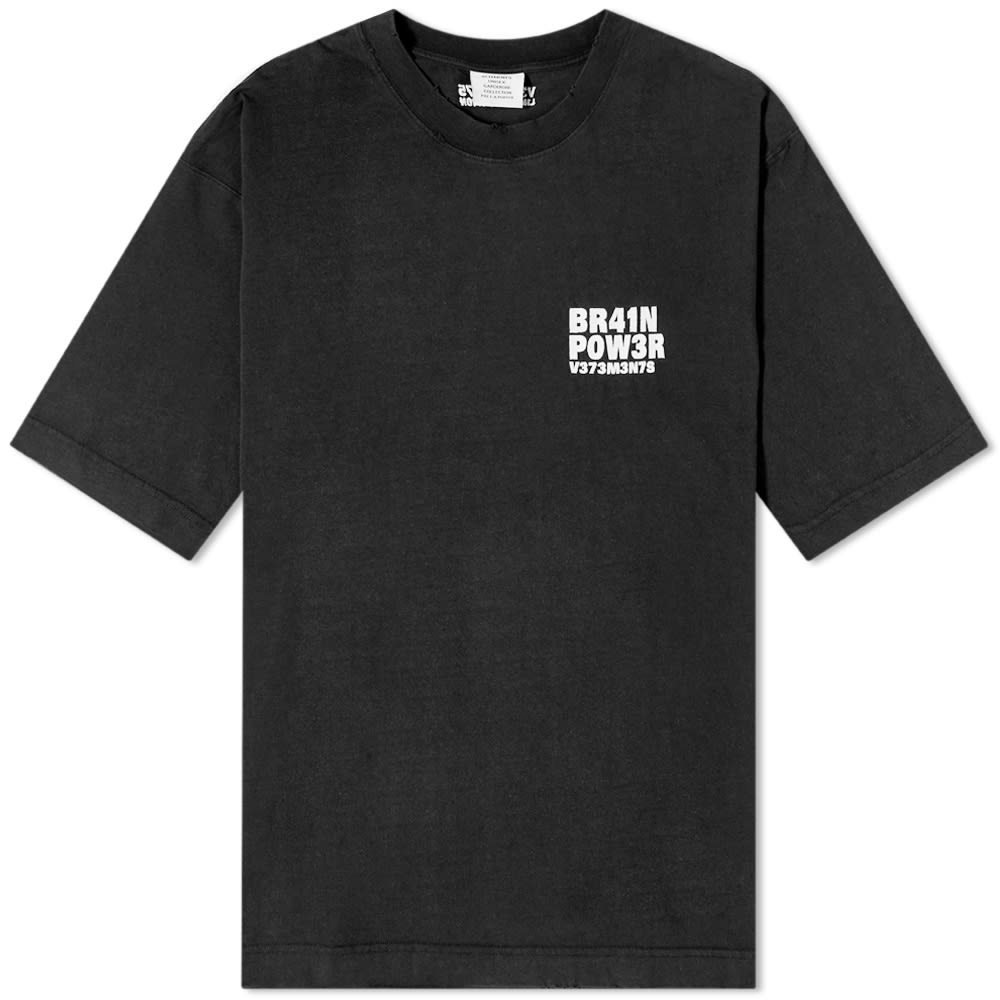 Tričko VETEMENTS Brain Power Tee Čierna | UE63TR380B, 0