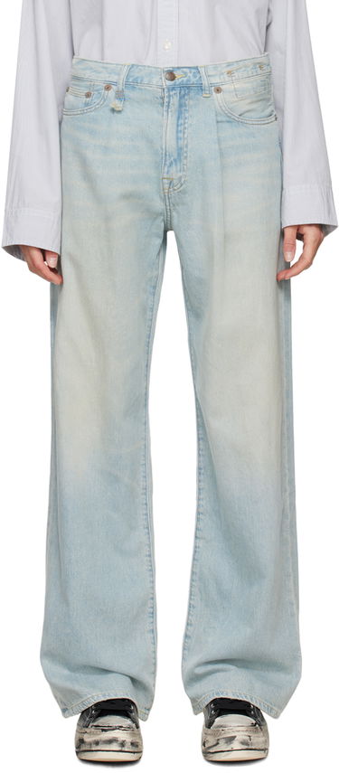 Džínsy R13 R13 Damon Pleated Wide Leg Jeans Modrá | R13W3147-D897A, 0