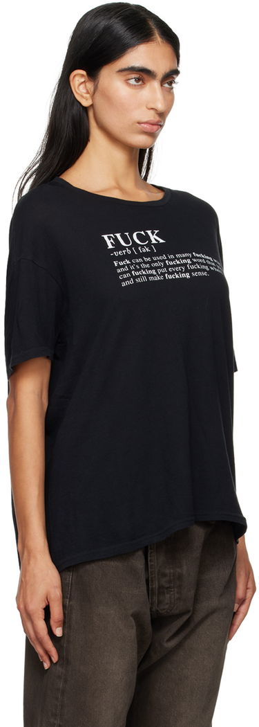 Tričko R13 R13 'Fuck Definition' T-Shirt Čierna | R13WK141-K115A, 1