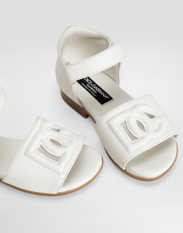 Tenisky a topánky Dolce & Gabbana Calfskin Sandals For First Steps Biela | D20102A173581890, 3