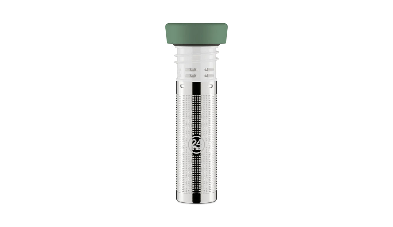 Fľaše 24Bottles Bottle Infuser Lid Metalická | IL_000_light_green, 0