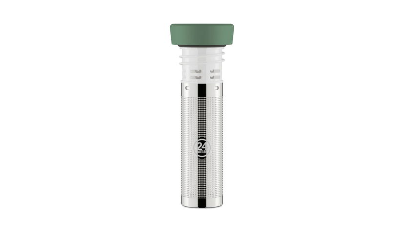 Fľaše 24Bottles Bottle Infuser Lid Metalická | IL_000_light_green