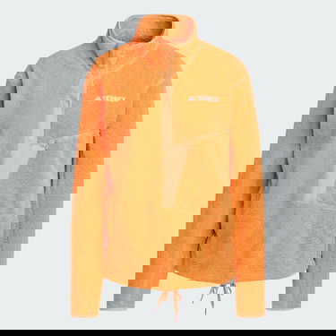 Mikina adidas Performance Terrex XPLORIC High-Pile-Fleece Oranžová | IM7425, 5
