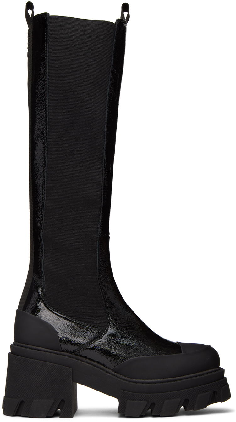 Oblečenie GANNI GANNI Cleated Boots Čierna | S1898, 0