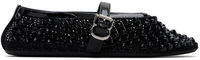 ALAÏA Studded Fishnet Ballerina Flats
