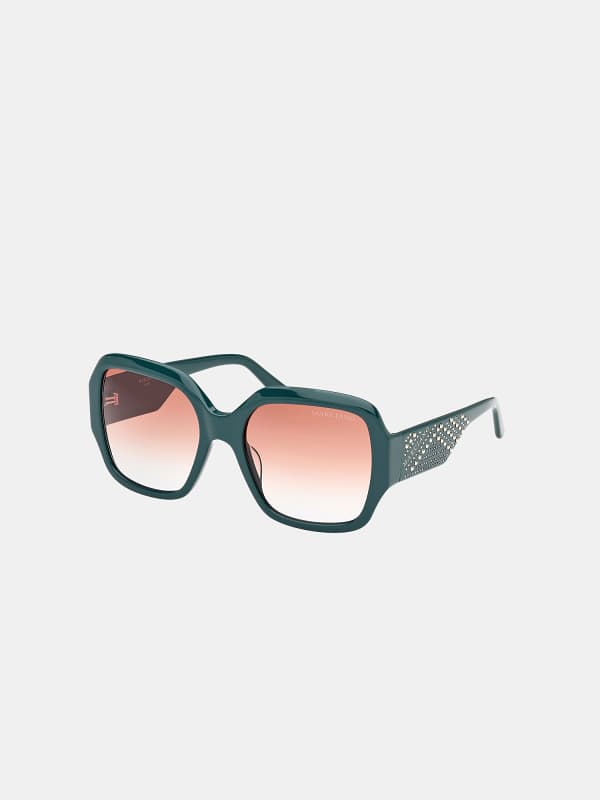 Slnečné okuliare GUESS Square Sunglasses Zelené | GM001456QQQ, 0