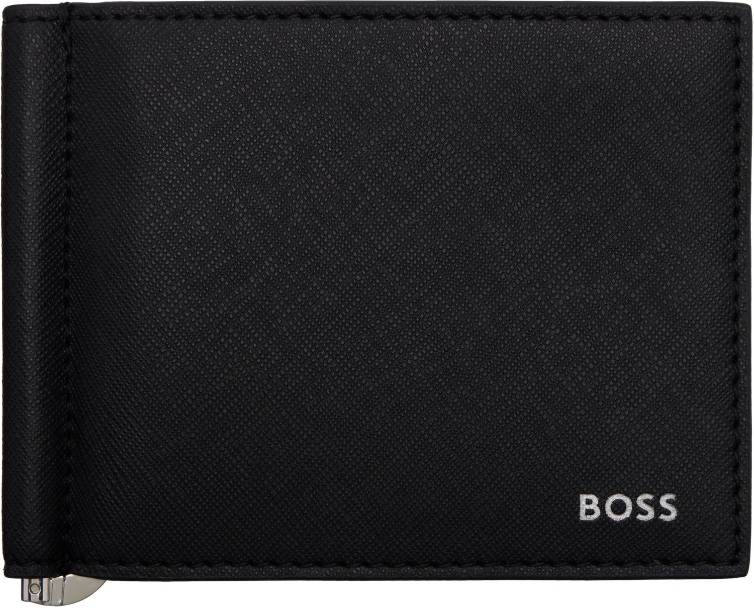 Peňaženka BOSS BOSS Clip Bifold Wallet Čierna | 50536716, 0