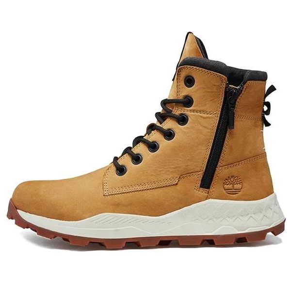 Tenisky a topánky Timberland Brooklyn Side Zip Wide Fit Boots Žltá | A2J1EW