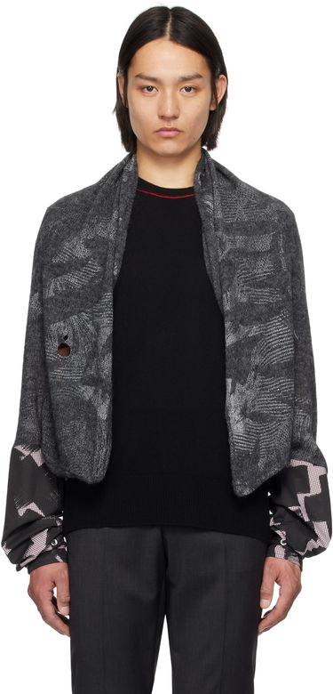 Sveter Vivienne Westwood Vivienne Westwood Poncho Scarf Cardigan Šedá | 3803004X-Y0039-, 0
