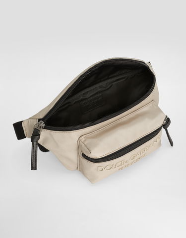 Ľadvinka Dolce & Gabbana Dolce & Gabbana Nylon Belt Bag With Logo Béžová | EM0103AB12480009, 2