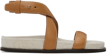 Šaty TOTEME TOTEME 'The Leather Chunky' Sandals Hnedá | 242-WAS2047-LE0031, 0