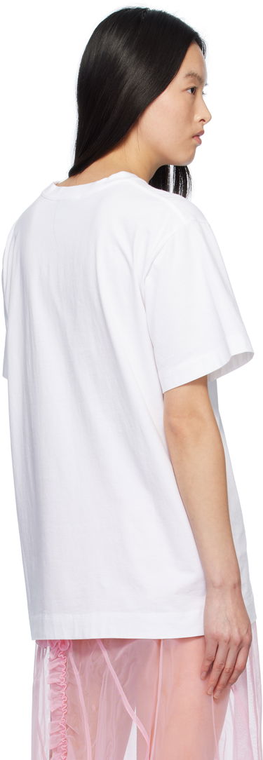 Tričko Simone Rocha Simone Rocha Carnation Print T-Shirt Biela | 5195P32A-W 0569, 2