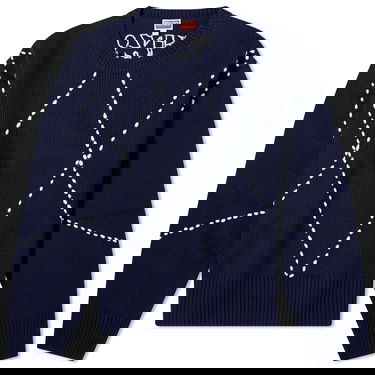 Sveter KENZO Sashiko Stitch Crewneck Navy | FD65PU4093CI-77, 0