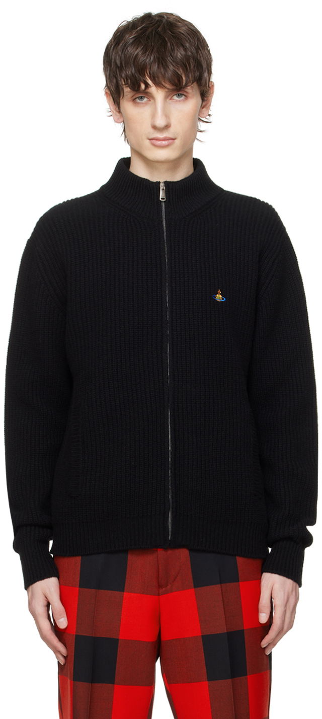 Mikina Vivienne Westwood Zip Sweater Čierna | 27010016-Y0018-, 0