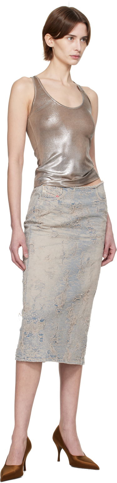Tielko Diesel Diesel T-Ama Metallic Tank Top Metalická | A16238 0HQAI, 3