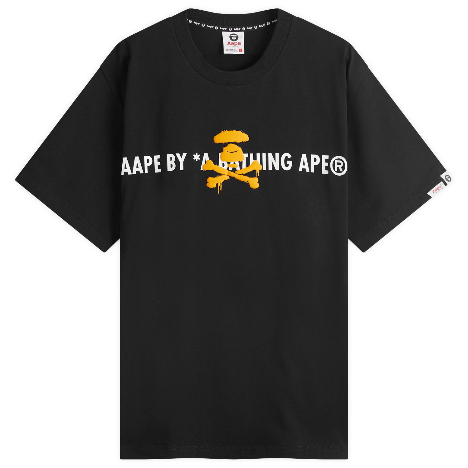 Tričko AAPE by A Bathing Ape AAPE Graffiti Neon Puff T-Shirt, Size Large Čierna | AAPTEM1644XX-BLK, 1