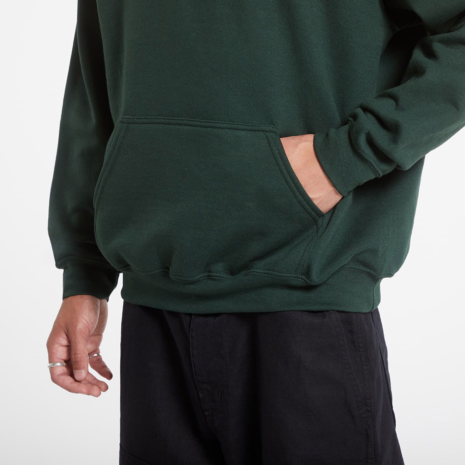 Sweatshirt Hood Mag Banner For. Green