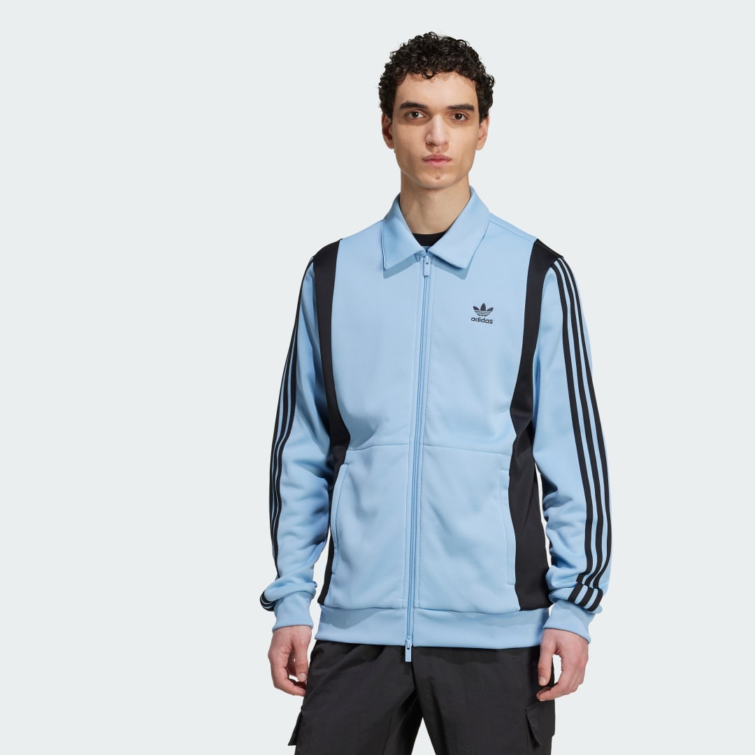 Bunda adidas Performance Adicolor Panel Track Jacket Modrá | JY1422, 0