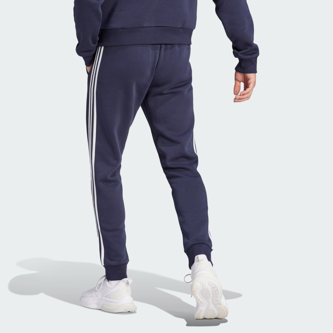 Essentials Fleece 3-Stripes Tapered Cuff Pants