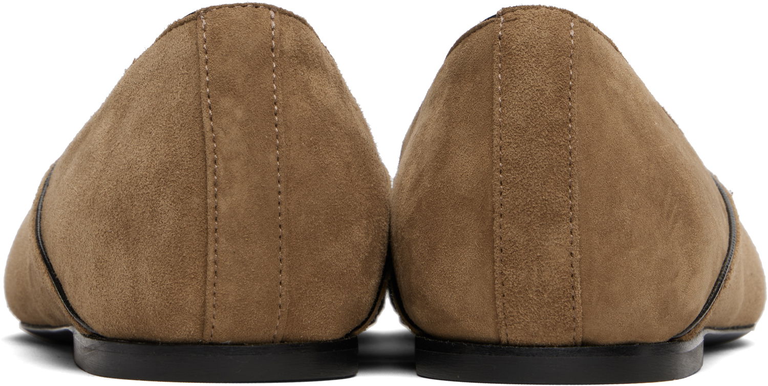 Oblečenie TOTEME TOTEME Everyday Suede Ballerina Flats Hnedá | 253-WAS2759-LE0071, 1