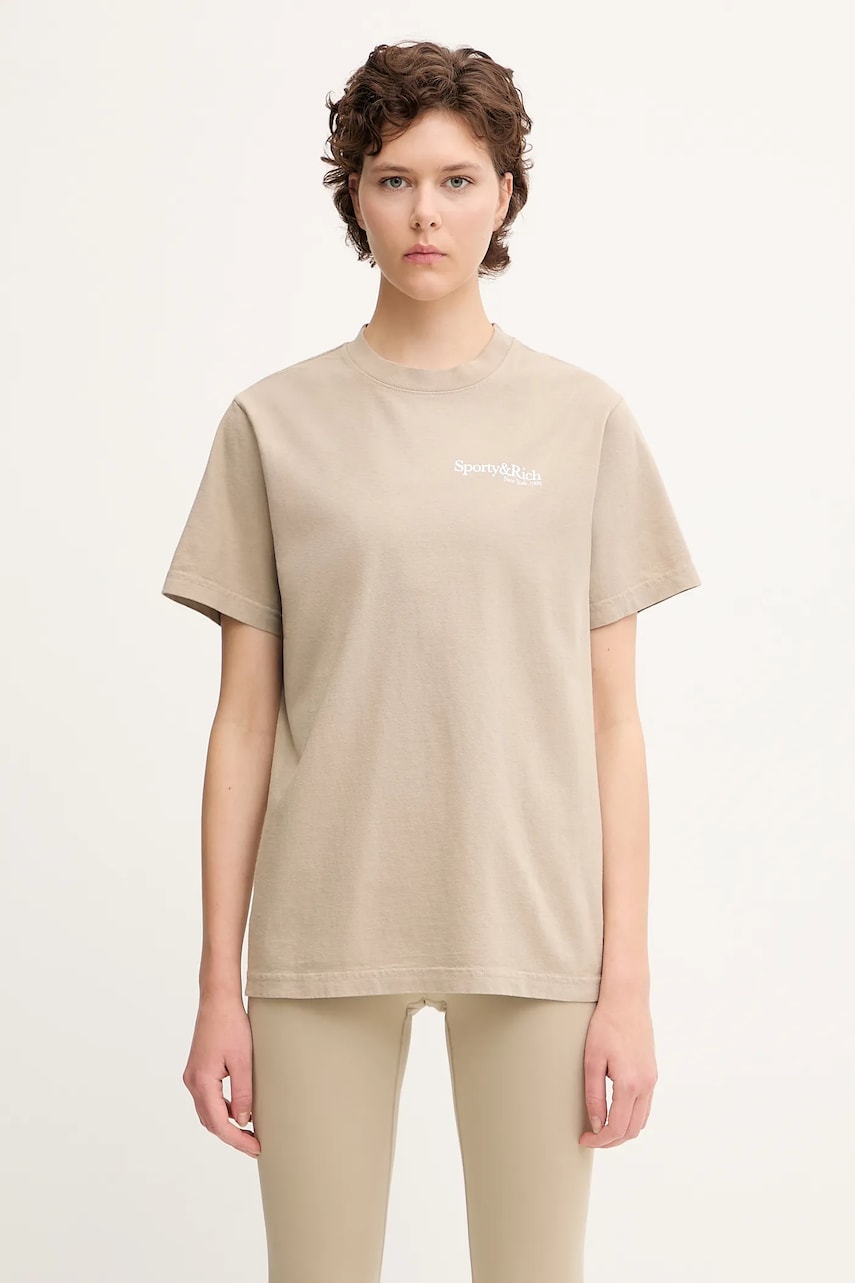 Tričko Sporty & Rich Sporty & Rich Hwcny T-Shirt Béžová | TO043622016GY15, 1
