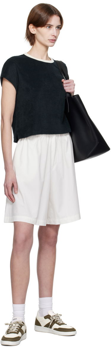 Crop Top A.P.C. Kelly Cropped Terry T-Shirt Čierna | COEWT-F26462, 3