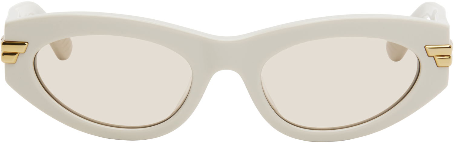 Slnečné okuliare Bottega Veneta Bold Ribbon Unapologetic Cat-Eye Sunglasses Biela | BV1189S-007, 0