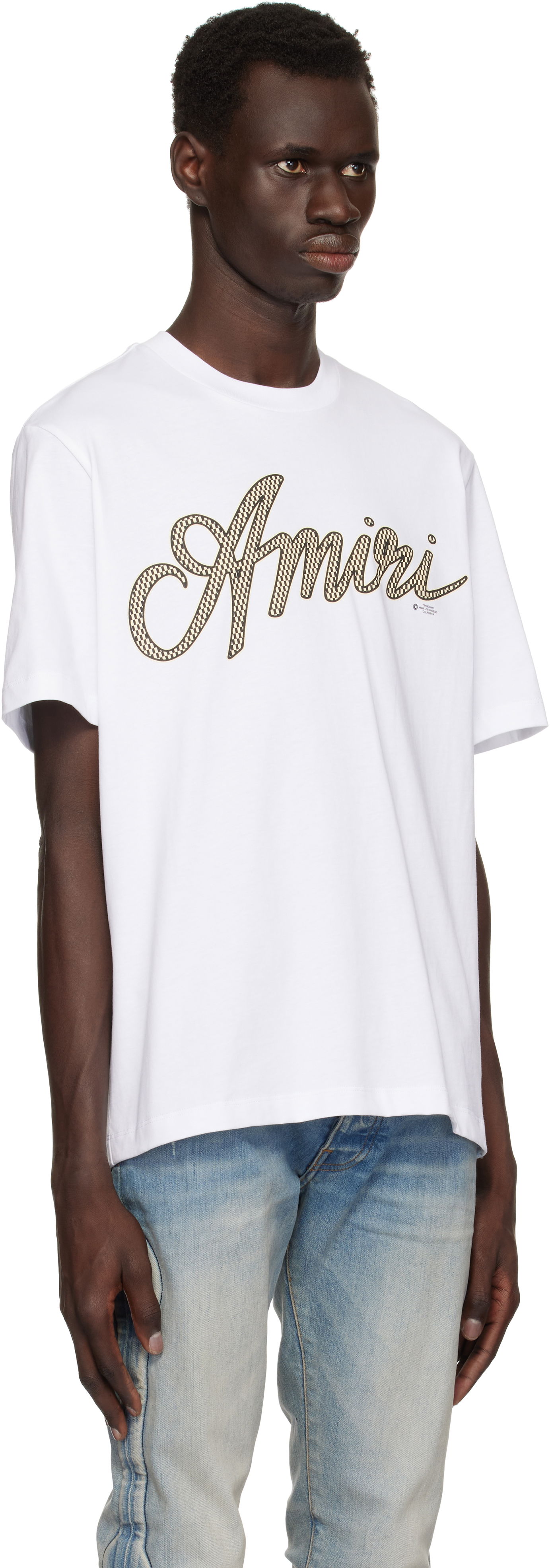 Tričko AMIRI Amiri Script T-Shirt Biela | AMJYTE1193, 1