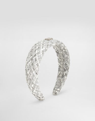 Čiapky a klobúky Dolce & Gabbana Dolce & Gabbana Lame Boucle Hairband Metalická | LB3L54FQOABS8100, 0