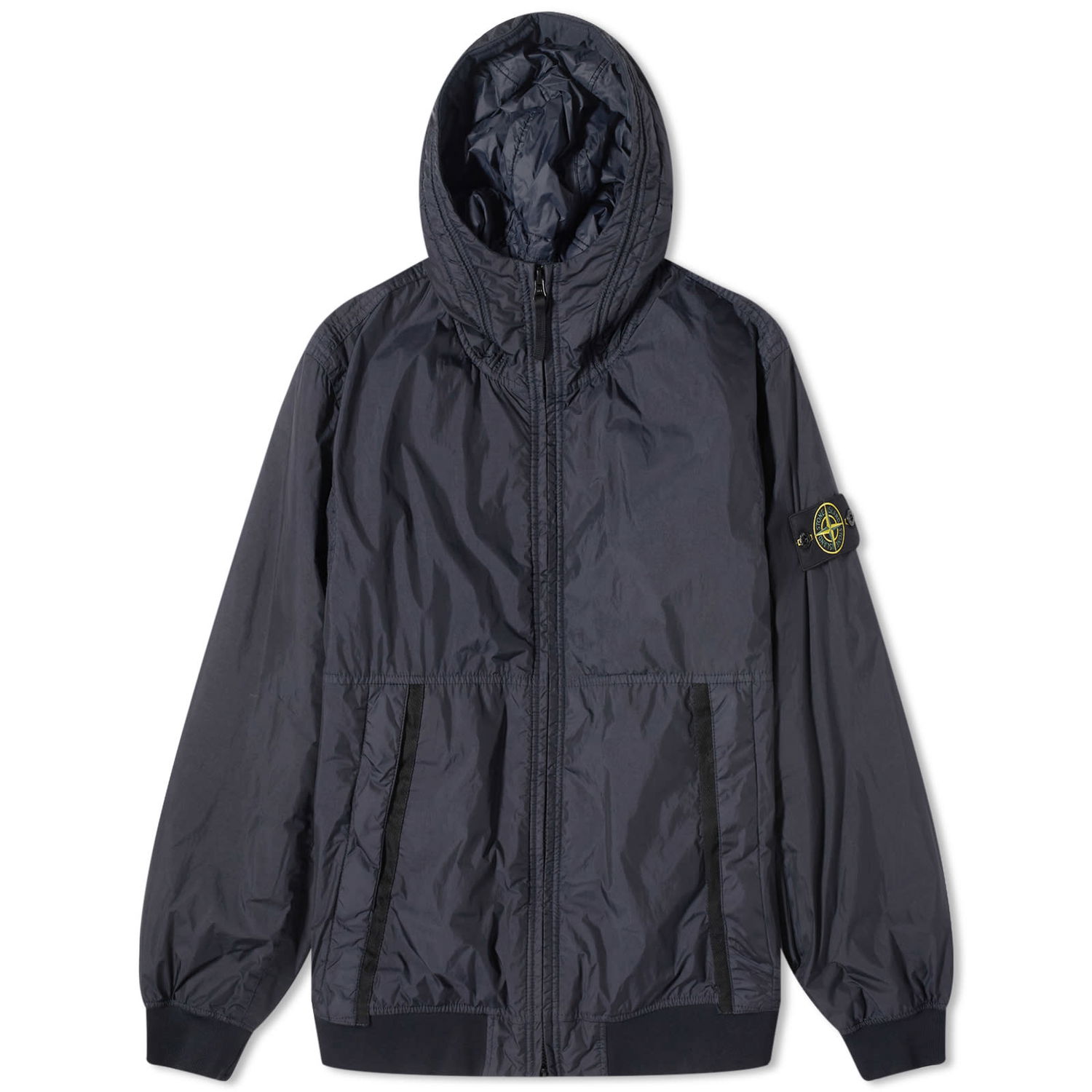 Bunda Stone Island Crinkle Reps Hooded Down Jacket Navy | 7915408-V0020, 0