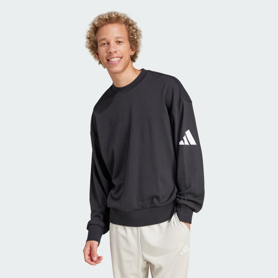 Mikina adidas Performance Essentials Loose Fit Sweatshirt Čierna | JF3576, 0