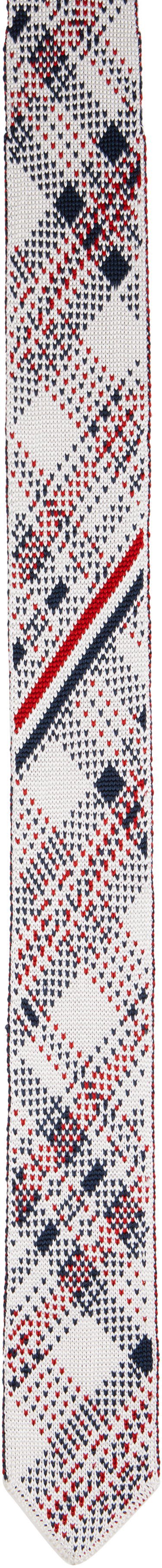 Šál Thom Browne Thom Browne Madras Check Jacquard Silk Knit Tie Rôznofarebný | MNL075K-Y4003, 0